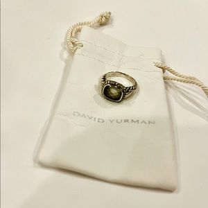 David Yurman Prasiolite Sterling Silver Ring